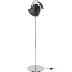 Gubi Multi-Lite Vloerlamp - Chroom & Mat zwart