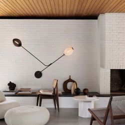 Gubi Satellite Wandlamp - Zwart & Wit