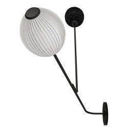 Gubi Satellite Wandlamp - Zwart & Wit