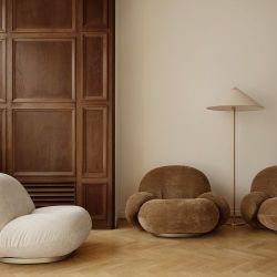 Gubi Tynell 9602 Vloerlamp - Messing & Wit