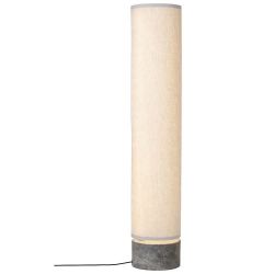 Gubi Unbound H120 Vloerlamp - Grijs marmer & Canvas wit