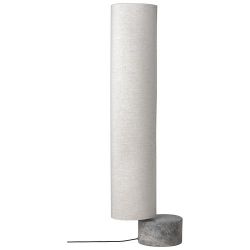 Gubi Unbound H120 Vloerlamp - Grijs marmer & Canvas wit