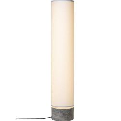 Gubi Unbound H120 Vloerlamp - Grijs marmer & Wit