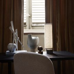 Gubi Unbound H45 Tafellamp - Grijs marmer & Wit