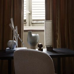 Gubi Unbound H45 Tafellamp - Grijs marmer & Wit