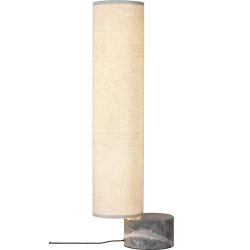 Gubi Unbound H80 Vloerlamp - Grijs marmer & Canvas wit