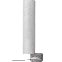 Gubi Unbound H80 Vloerlamp - Grijs marmer & Canvas wit