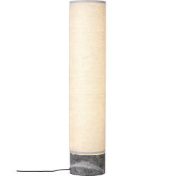 Gubi Unbound H80 Vloerlamp - Grijs marmer & Canvas wit
