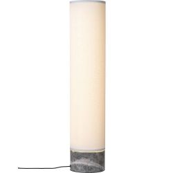 Gubi Unbound H80 Vloerlamp - Grijs marmer & Wit