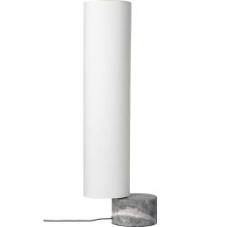 Gubi Unbound H80 Vloerlamp - Grijs marmer & Wit