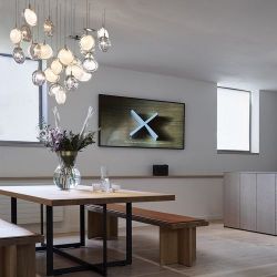 Bomma Lens 26 pcs Round Hanglamp - 13x Wit 13x Helder glas