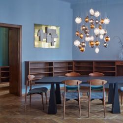 Bomma Lens 26 pcs Square Hanglamp - 12x Amber 14x Helder glas