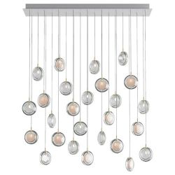 Bomma Lens 26 pcs Square Hanglamp - 12x Wit 14x Helder glas