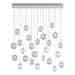 Bomma Lens 26 pcs Square Hanglamp - 26x Helder glas