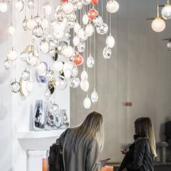 Bomma Lens Single Hanglamp - Helder glas - Geborsteld goud