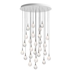 Bomma Soap Mini 26 pcs Round Hanglamp - 12x Helder 14x Mat glas