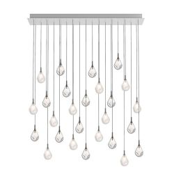 Bomma Soap Mini 26 pcs Square Hanglamp - 14x Helder 12x Mat glas