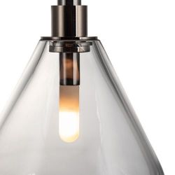 Bomma Soap Mini Single Hanglamp - Helder glas - Antraciet fitting