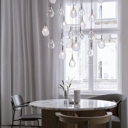 Bomma Soap Mini Single Hanglamp - Helder glas - Antraciet fitting