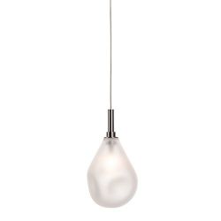 Bomma Soap Mini Single Hanglamp - Mat glas - Antraciet fitting