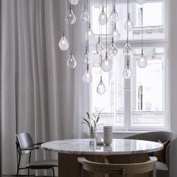 Bomma Soap Mini Single Hanglamp - Mat glas - Antraciet fitting