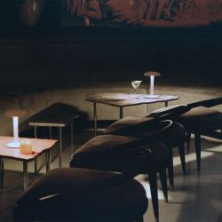 Flos Gustave Tafellamp - Gepolijst zilver