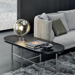 Bomma Orbital Tafellamp - Polair wit - Zilver