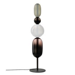 Bomma Pebbles Large Vloerlamp - Configuratie 4 - Wit - zwart