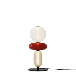 Bomma Pebbles Small Vloerlamp - Configuratie 2 - Wit - rood
