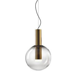 Bomma Phenomena Hanglamp - Small Ball - Rook grijs - goud