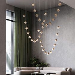 Bomma Pyrite 12 pcs Hanglamp - 6x goud 6x zilver