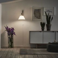 LE KLINT Sax 224-6/17 Wandlamp - Zwart eiken met papieren kap - Wit