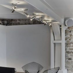 DCW Editions Biny Spot Bulb Wandlamp - Zwart - met stokje - zonder schakelaar