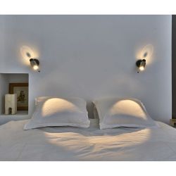 DCW Editions Biny Spot Led Wandlamp - Nikkel/zwart - met schakelaar