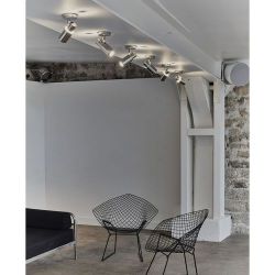 DCW Editions Biny Spot Led Wandlamp - Zwart/nikkel - met schakelaar
