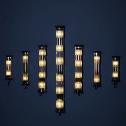 DCW Editions In The Tube 120-700 Wandlamp - Zilver - Gouden mesh - Zwarte stop