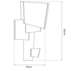 DCW Editions Map 1 Wandlamp - Goud