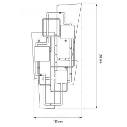 DCW Editions Map 2 Wandlamp - Goud