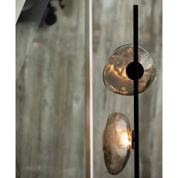 Bocci 73.3 Short Vloerlamp - Taupe - Zwarte base