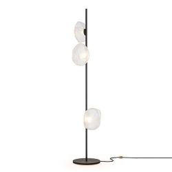 Bocci 73.3 Tall Vloerlamp - Transparant - Zwarte base