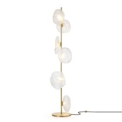 Bocci 73.6 Vloerlamp - Transparant - Messing base