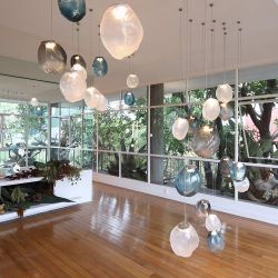 Bocci 73.11V Random Hanglamp - Transparant - Vierkante plafondkap