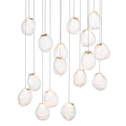 Bocci 73.16V Random Hanglamp - Transparant - Rechthoekige plafondkap