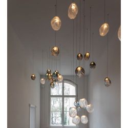 Bocci 73.1V Random Hanglamp - Blauw - 7 mm plafondkapje