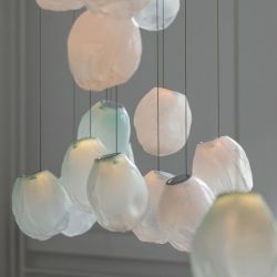 Bocci 73.1V Random Hanglamp - Mat wit - 40 mm plafondkapje