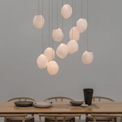 Bocci 73.1V Random Hanglamp - Mat wit - 7 mm plafondkapje