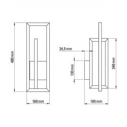 DCW Editions Borely Wandlamp - Goud