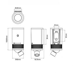 DCW Editions Vision 20-20 Omni SW Wandlamp - Zwart - met schakelaar
