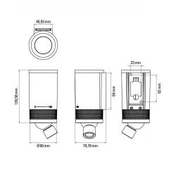 DCW Editions Vision 20-20 Omni Wandlamp - Zwart