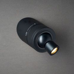 DCW Editions Vision 20-20 SW Wandlamp - Zwart- met schakelaar